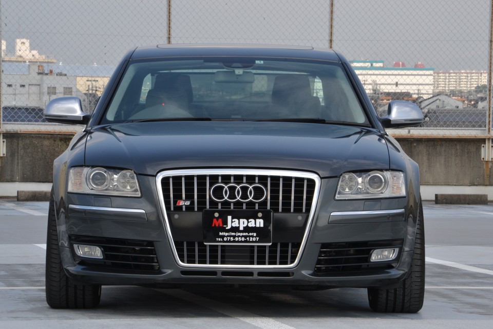 S8 純正ナビ フルセグ 本革 LEDフォグ HID(6000k国産バーナー)